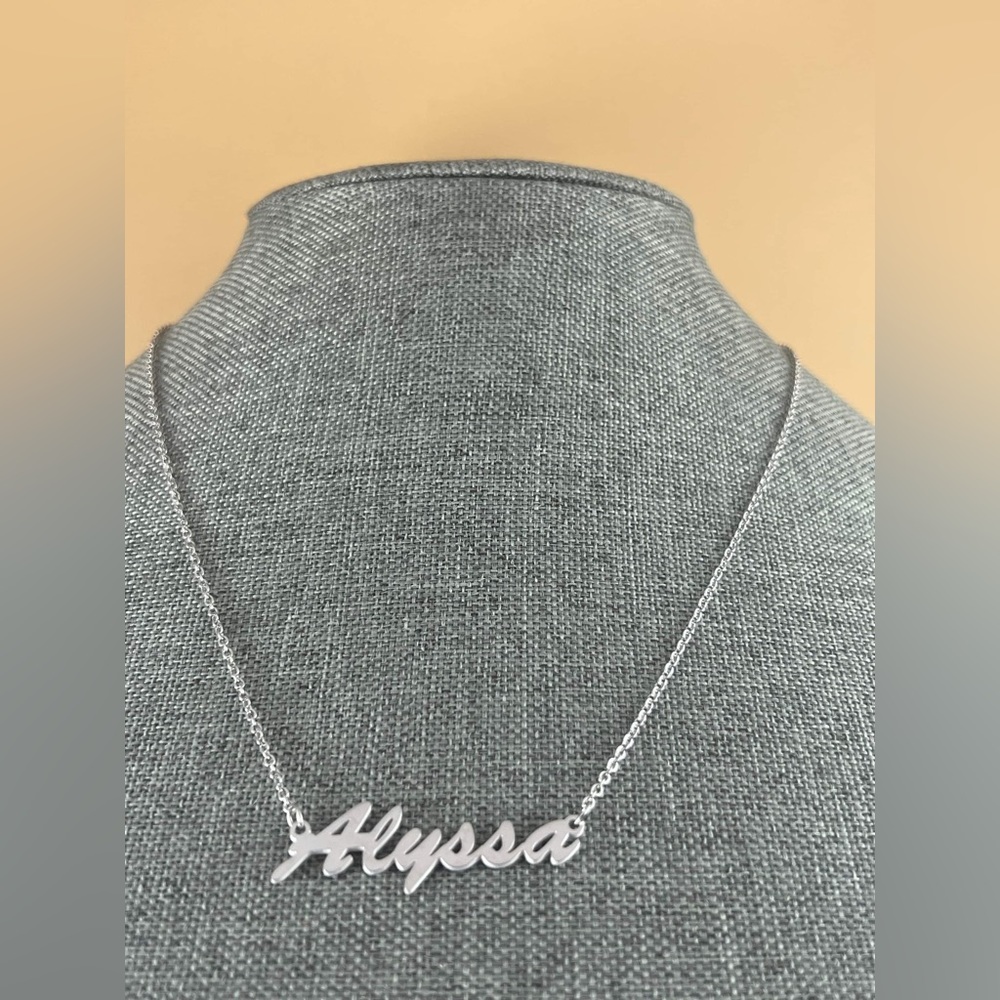 Alyssa Name Necklace • Alyssa  Personalized Necklace 
18 inches